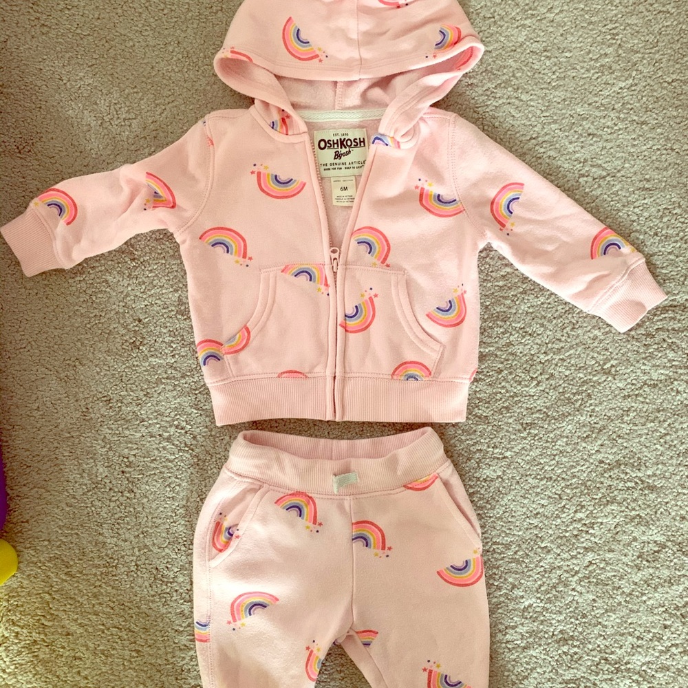 Osh kosh rainbow tracksuit